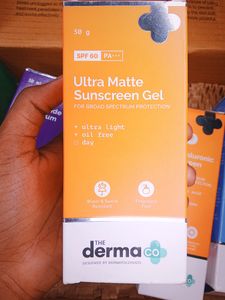 The Dermaco Ultra Matte Sunscreen Gel ......✨