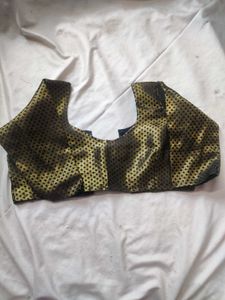 Gold With Black Blouse