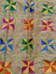 Embroidered Phulkari Dupatta
