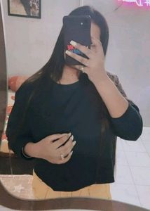 Full Sleeves Black T-shirt