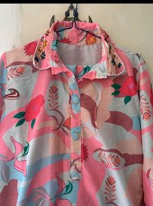 Floral Embellished Collar Blouse