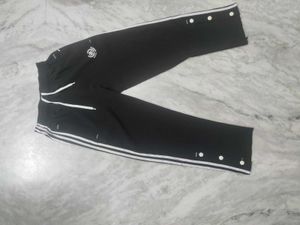 Striped Black Track Pants