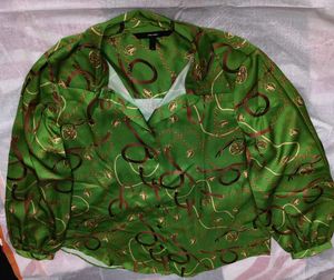Vero Moda Abstract Print Green Women