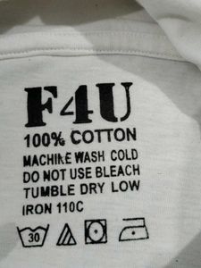 White Peace Sign Tee