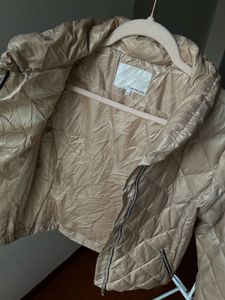 CHATELAINE CHAMPAGNE QUILTED PUFFER JACKET
