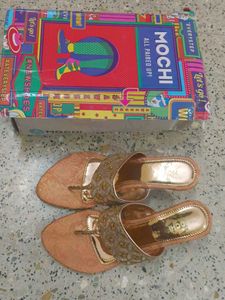 Mochi Embellished Toe Ring Heels - Size 7