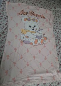 Cute Bear Ice Cream Nightgown