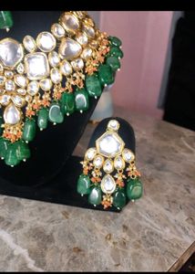 Royal Green Kundan Bridal Set