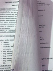 Income Under The Head Salaries Printed Notes