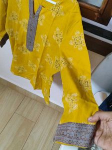 Yellow Short kurti/top