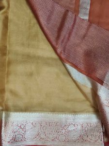 Soft Organza Saree With Stiched Blouse