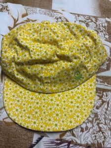 Yellow Floral Cap