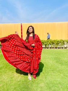 Maroon red dress set