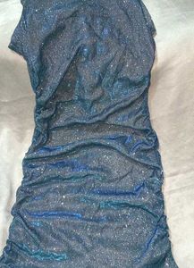 (Urbanic) Glittery Blue Rhinstone Chain Dress💙🔵