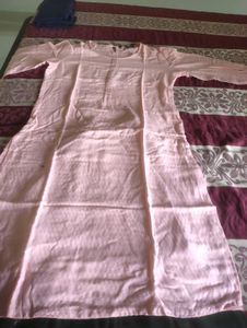 Peach And Green Kurta Sharara Set