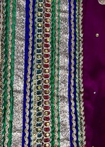 Gotta Patti Silk Saree With Readymade Blouse