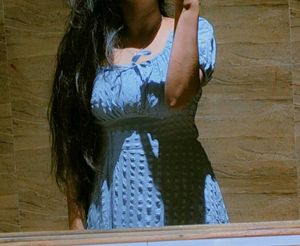 A-line Blue Dress