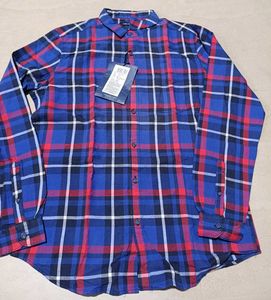 Highlander Men's Plaid Flannel Shirt, M Size