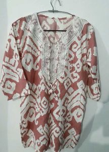Ethnic Print Short Kurta