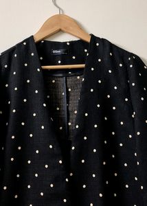 GGOO black and cream polka dots spring/summer jacket