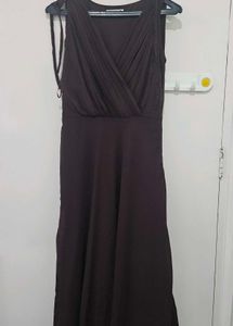 Brown Sleeveless Dress