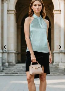 Elegant Halter Neck Top