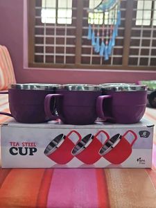 tea steel cup of set 6 cups