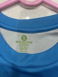 Blue Sleeveless Active T-Shirt