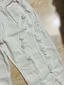 SHEIN Stylish White Jeans