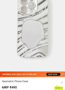 Iphone 13 Geometric Cover/ Case With Mirror