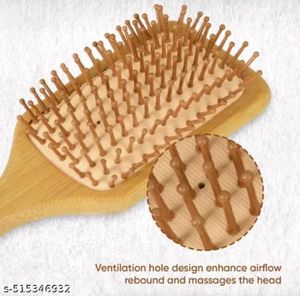 Wooden Paddle Hair Brush