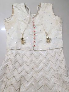 Festive Ethnic Gown With Beading And Design