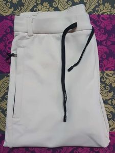 Casual Beige Pants | Both Side Zip Pocket