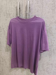 Purple Cut-out Back Top