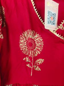 Aachho Maroon Angrakha Suit Set XL