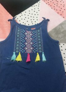 Cute Girls&#39; Navy Blue top