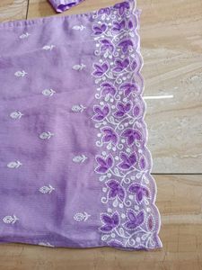 Thread Work Churidar With Long Dupatta
