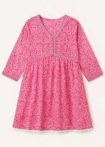 Pink Floral Tunic Top