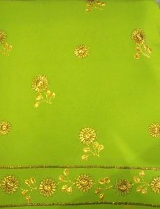Green & Gold Suit Fabric