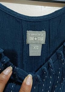 Blue Sleeveless Top- Converse