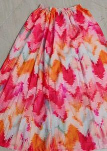 Colorful Chevron Maxi Skirt
