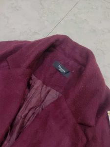 Burgundy Trench Coat