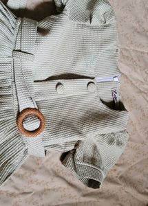 Light Olive Green Frock For Baby Girl