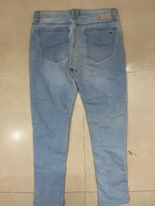 Louis Philippe Light Wash Denim Jeans