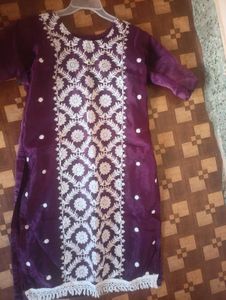 Organza  💜 Kurti With Pant Dupatta 💘