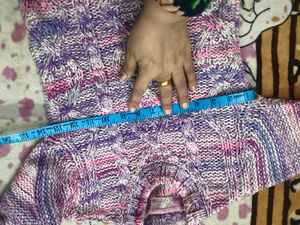 Cute Multicolour Knit Sweater for 5-7 years girl