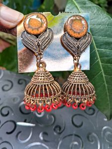 Boho Jhumka Earrings