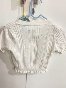 White Cute Top