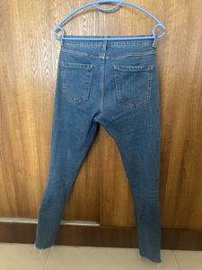 Blue High-Waisted Jeans
