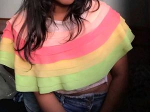 colourful party croptop